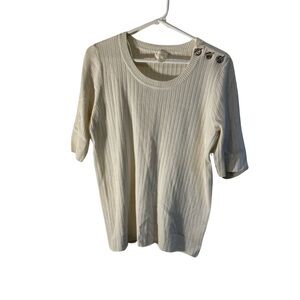 Cyrus Crew Neck Short Sleeve Sweater | XL